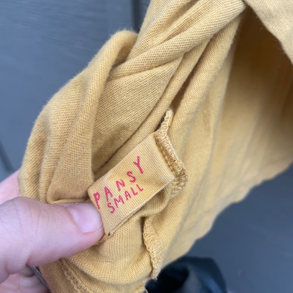 Pansy Co yellow cotton tee - Picture 2 of 2
